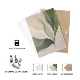 A3 Clip Frame For Colourful Wall Art - Rectangle Poster On Frames Gift Family Picture Frame - Available in Packs - thumbnail 3