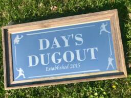 Personalized Baseball Dugout Mirror-Baseball Sign-Custom Decor-Baseball Room-Baseball Wall Art-Custom Gift - thumbnail 1