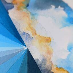 Sky To Sea - Contemporary Giclee Print A4 & A3 - thumbnail 2