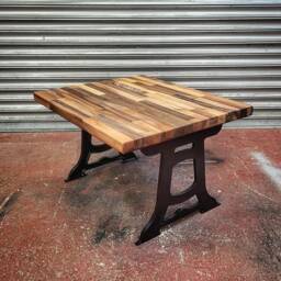 steampunk Coffee Table - Retro Industrial Art