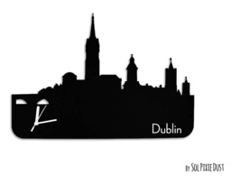 Dublin Skyline - Silhouette Wall Clock