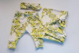 Swaddle Blanket & Newborn Hat Or Headband Set. Leggings. Girl Take Home Baby Clothes. Shower Gift. Photo Prop