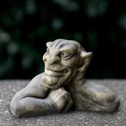 Gothic Gargoyle Sculpture Concrete Monster Statue Cement Guardian Ornament Handmade Decoration Front Door Figurine Gift - thumbnail 4