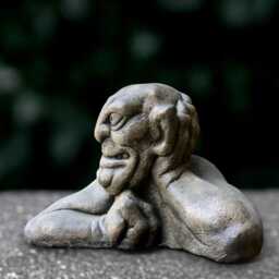 Gothic Gargoyle Sculpture Concrete Monster Statue Cement Guardian Ornament Handmade Decoration Front Door Figurine Gift - thumbnail 2
