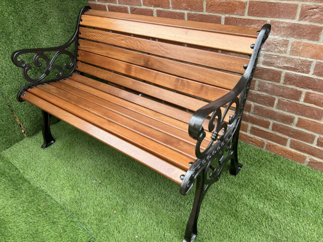 Cast Iron Garden Rustic Bench - image 1