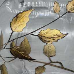 Gold Leaf - 21cm Curved Vase By Nobile Glassware - thumbnail 2