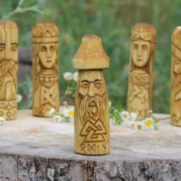 Odin. Freya. Thor. Frigg. Tyr. Small Wooden Altar. Handcrafted Statue - thumbnail 3