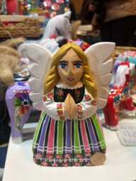 Folk Angel/Polish Folk Art Small Wooden From Poland