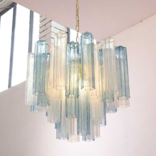 Murano Glass Pendant ??55 cm - Multicolor Hand-Blown Italy Mid-Century Lighting - image 1