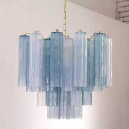 Murano Glass Pendant ??55 cm - Multicolor Hand-Blown Italy Mid-Century Lighting - thumbnail 4