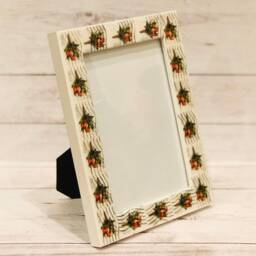 Flower Bouquet Postage Stamp Frame - Holds 4x6 Photo - thumbnail 4