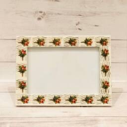 Flower Bouquet Postage Stamp Frame - Holds 4x6 Photo - thumbnail 3