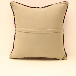 Kilim Lumbar Pillowcover 14x14 Turkish Textile Cushion Hand Made Decorative Home Design Throw Pillow Case Sofa Boho 4Obf-1 - thumbnail 4