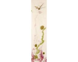 Purple & Gold Modern Wall Clock Or Table Clock, Glass Art For Home Decor, Unique White With Oak Stand Lights - thumbnail 1