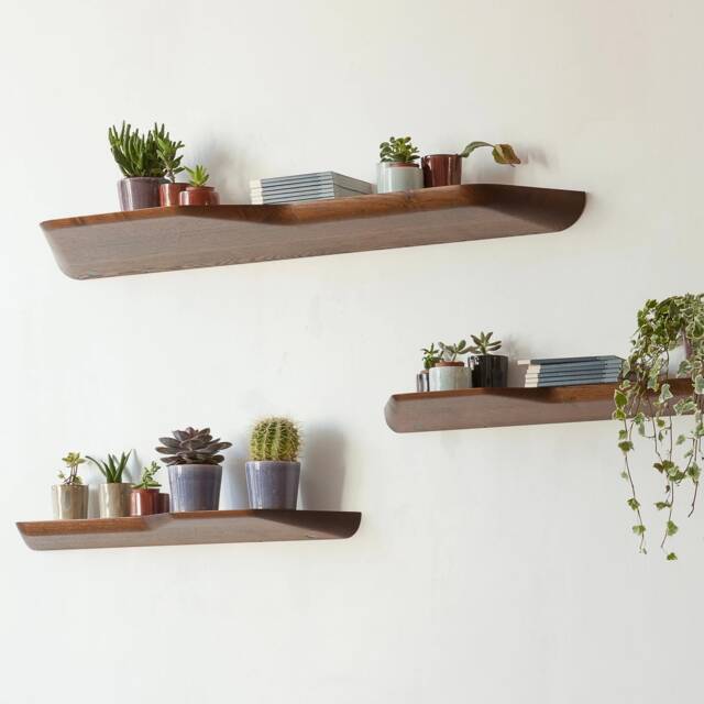 Floating Modern Shelves Made Of Walnut Rustic Shelf Farmhouse Wall Decor Shelf Hanging Kitchen Wood - image 1