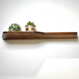 Floating Modern Shelves Made Of Walnut Rustic Shelf Farmhouse Wall Decor Shelf Hanging Kitchen Wood - thumbnail 2
