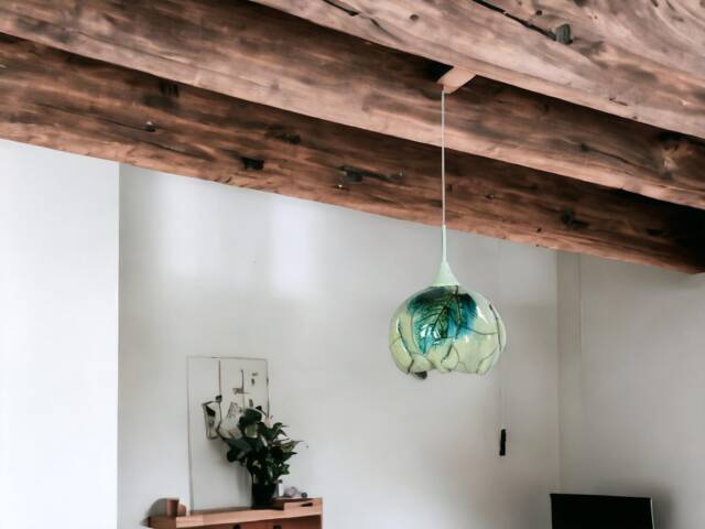 Raku Ceramic Chandelier, For Reading, To Create A Romantic & Intimate Atmosphere. Italian Craftsmanship, Created With Love. A1 - image 1