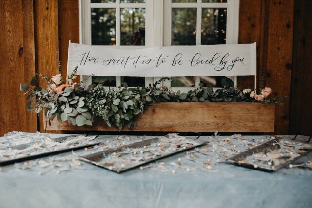 Calligraphy Fabric Banner - Custom Wall Hanging Large - image 1
