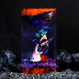 Levi Ackerman Aot Resin Lamp, Anime Night Light, Gift For Fan - thumbnail 3