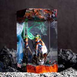 Levi Ackerman Aot Resin Lamp, Anime Night Light, Gift For Fan - thumbnail 4