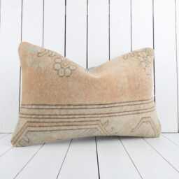 Handmade Turkish Kilim Pillow Cover Vintage Anatolian Design - 16x24 - thumbnail 3