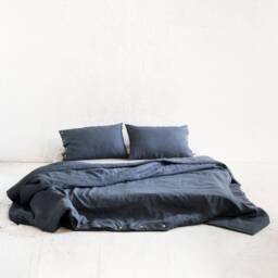 Linen Quilt Comforter Cover, Duvet Covers Full, Duvets Queen, King Bedding Natural - thumbnail 2