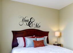 You & Me Wall Decal, Bedroom Decor, Vinyl Art, Home Decor - thumbnail 1