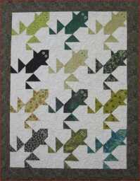 Leapfrog Serenade Quilt Pattern - Modern Geometric Frog Throw - PDF Pattern - thumbnail 4