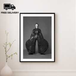 Vintage David Bowie Print, Music Artist Poster, Fine Art Photography Wall Art, Museum Quality Classic Black & White Print - thumbnail 1