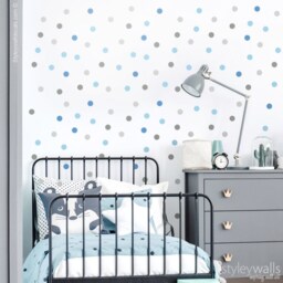 Polka Dots Wall Decal, Confetti Colorful Pattern Decor, Nursery Kids Room Decals - thumbnail 3