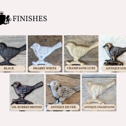 Bird Toilet Paper Holder, Tp Tissue Nature, Wall Hook, Bathroom Hardware, Bath Fixture - Fleur - thumbnail 2