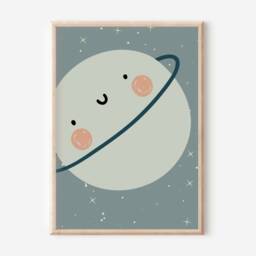 Set Of 3 Personalised Space Prints With A Boho Colour Scheme Perfect For Nursery, Bedroom Or Playroom - Prints Only - thumbnail 2