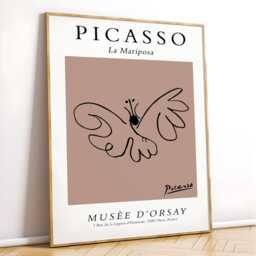 Picasso Line Art - Print Drawing Home Decor Wall Vintage Poster Exhibition Dove Dog - thumbnail 2