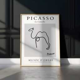 Picasso Line Art - Print Drawing Home Decor Wall Vintage Poster Exhibition Dove Dog - thumbnail 3
