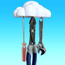 Magnetic Cloud Wall Mount Key Holder, Holds 3 Sets, Adhesive For Included, Strong Magnets - thumbnail 2
