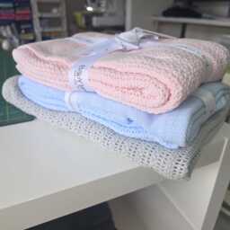 Personalised Baby Blanket, Embroidered Name, 100% Cotton Newborn Gift, Shower Gift Boy Girl - thumbnail 4