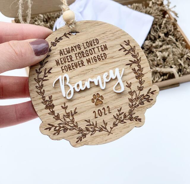 Pet Memorial Keepsake, Memorial Gift, Loss Sympathy Bereavement Rainbow Bridge Pet - image 1