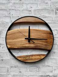 Industrial Wall Clock, Modern Design Minimalist Clock For Metal & Wooden Rustic Home Farmhouse Decor, Best New Gifts