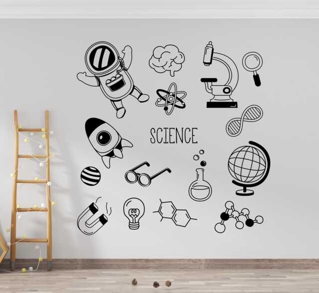 Science Wall Decal Classroom & School Decor 1834 - image 1