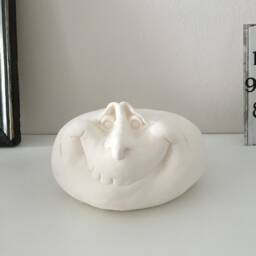 Outdoor Statue, Ready To Paint, Ceramic Rock, Garden Stone, Home Decoration, Gift For Mom