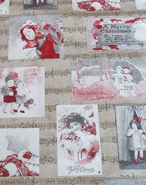 Traditional Christmas Cushion Cover Linen Holiday Pillow - 18x18