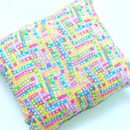 Easter Spring Alphabet Sampler Cross Stitch Decor, Finished Mini Pillow - thumbnail 2