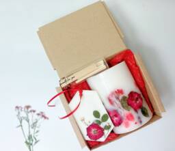 Birthday Gift Box, Candle Box, Gift Hamper For Her, Housewarming Gift, Gift Her, Gift Set Mum, Vegan Gift, Scented Candle Box, Soy Wax - thumbnail 1