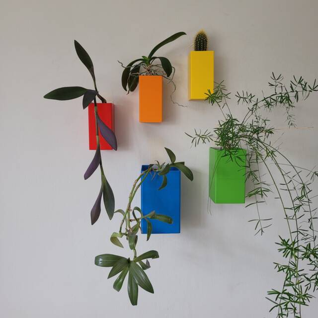 Colorful Wall Planters, Mounted Plant Pot For Modern Homes - image 1