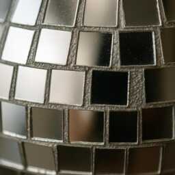 Mini Disco Mosaic Vase - Shimmering Retro Accent For Modern Spaces - thumbnail 3