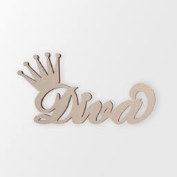 Diva Wall Art Wooden - Cutout, Home Decor, Unfinished & Available in Many Sizes - thumbnail 3