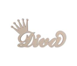Diva Wall Art Wooden - Cutout, Home Decor, Unfinished & Available in Many Sizes - thumbnail 1