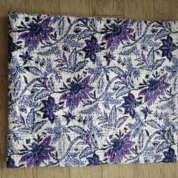 Indian Floral Handmade Kantha Stitched Throw Size Multi - thumbnail 3