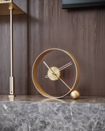 Modern Wood Table Clock Minimalist Desk Decor
