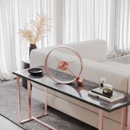 Modern Wood Table Clock Minimalist Desk Decor - thumbnail 3